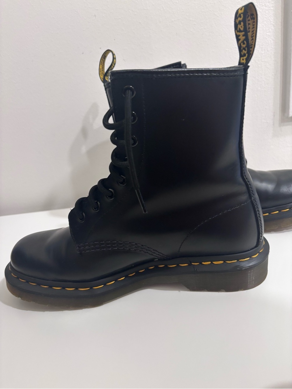 Dr. Martens 1460 AirWair Black Leather Combat Boots Women’s 7 EU 38 - Picture 4 of 11